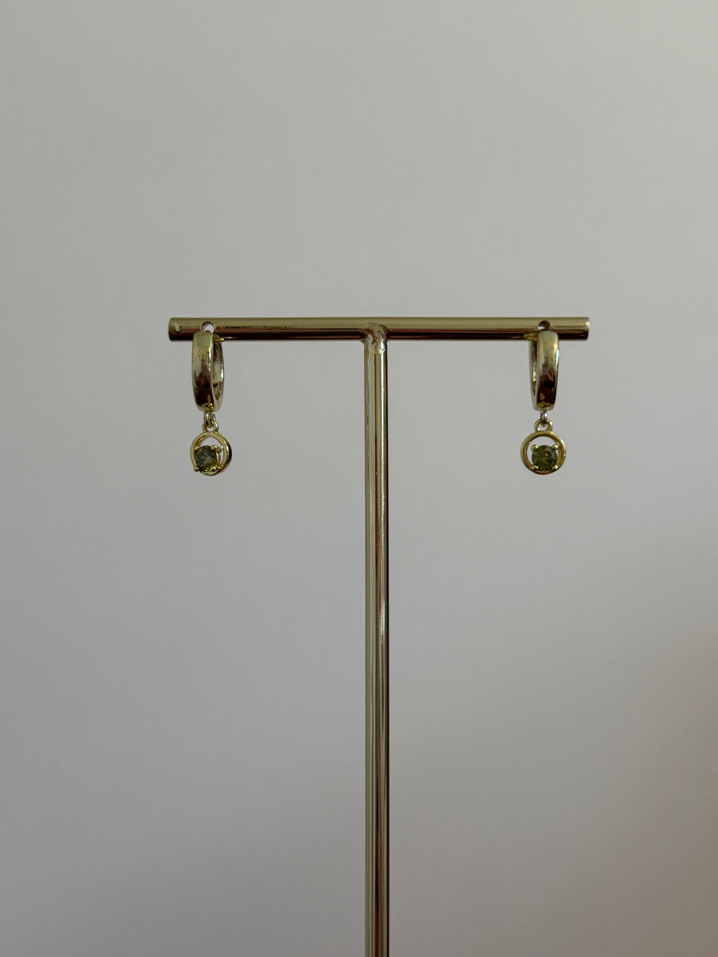 Peridot hoops