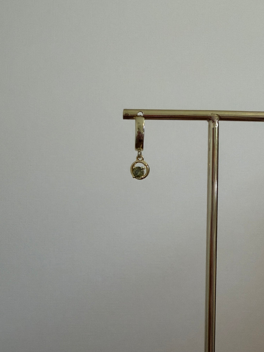 Peridot hoops